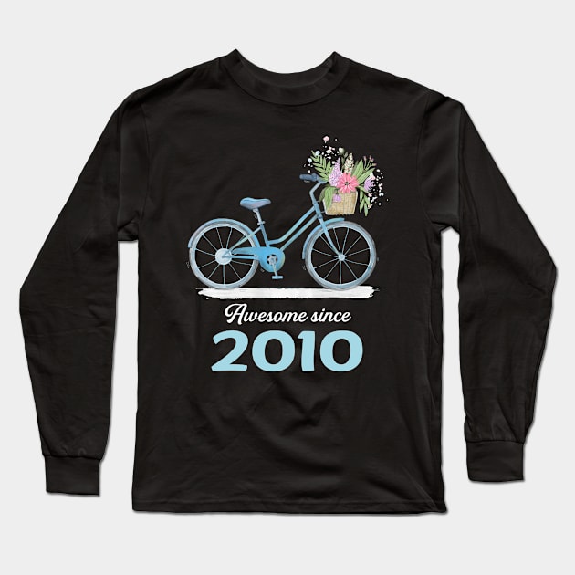 Blue Bicycle 2010 Long Sleeve T-Shirt by rosenbaumquinton52